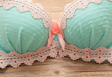 New Style Lace-Rim Sexy Bra, Comfortable Gathering Bra, Adjustable Panty Underwear Set