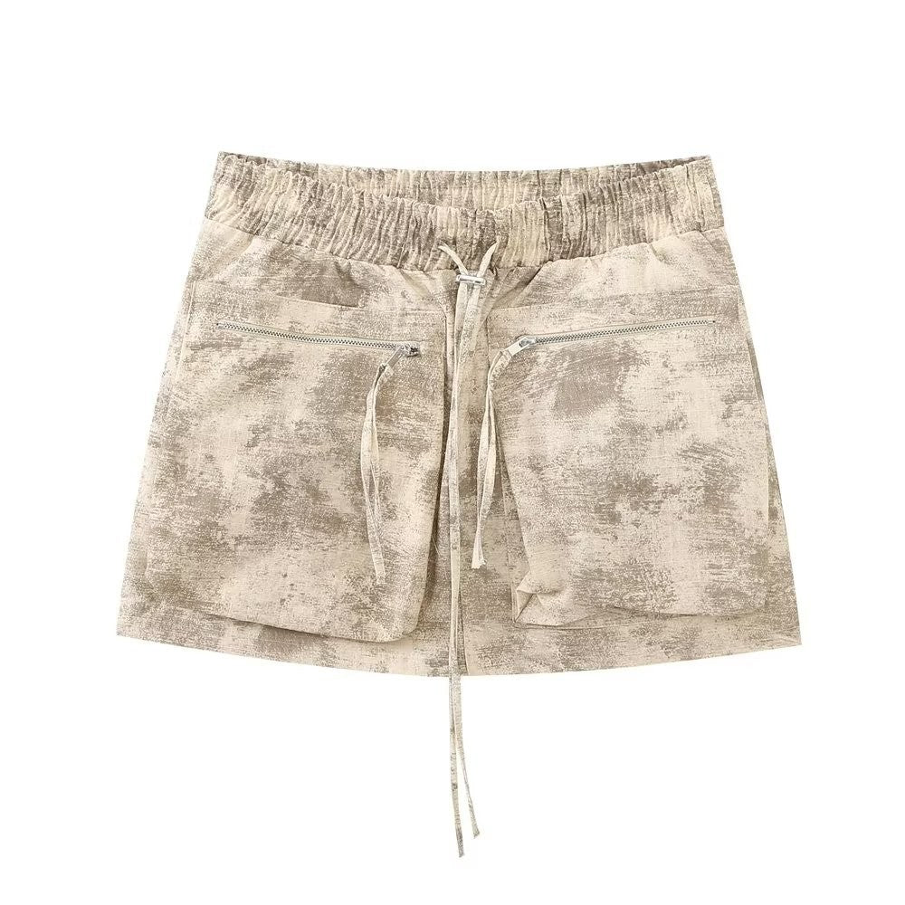 Summer New Women's Printed Short Mini Skirt