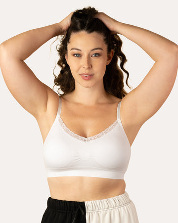 Coobie V-Neck Lace Trim Bra 9042